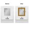 Amanti Art Mirror Makeover Bathroom Mirror Frame Border Kit - Fully Assembled Peel and Stick Frame - Mirror NOT Included - Parlor Trim